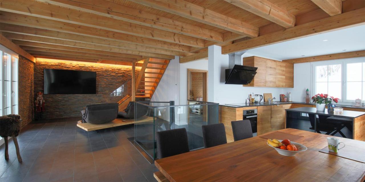 Exklusives Chalet Mit Traumhafter See- Und Bergsicht Seelisberg Eksteriør bilde