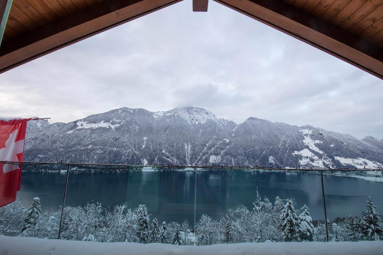 Exklusives Chalet Mit Traumhafter See- Und Bergsicht Seelisberg Eksteriør bilde